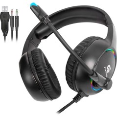 Headphone Com microfone Gamer Holt RGB Fortrek