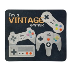 Mouse Pad Retangular Classic Vintage Gamer Reliza