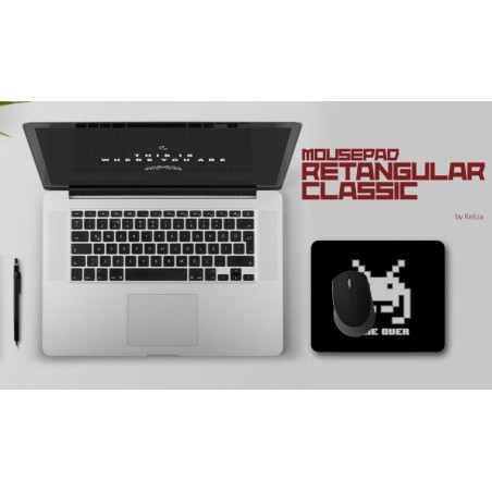 Mouse Pad Retangular Classic Game Over Reliza