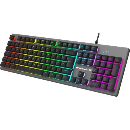 Teclado e Mouse USB Gamer Semi-Mecanico Iluminado e 6400 Dpi Ranger Fortrek