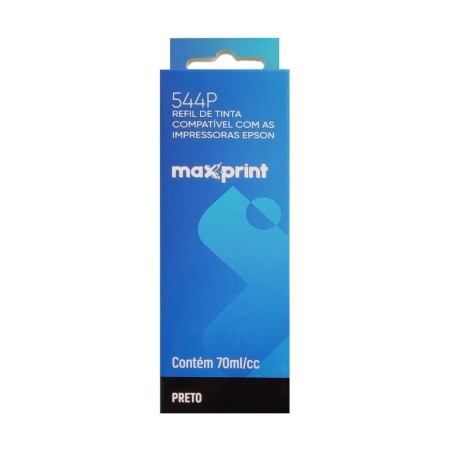 Cartucho Refil Maxprint 544 70ml T544120 Preto 61000001 (L3110/L3150)