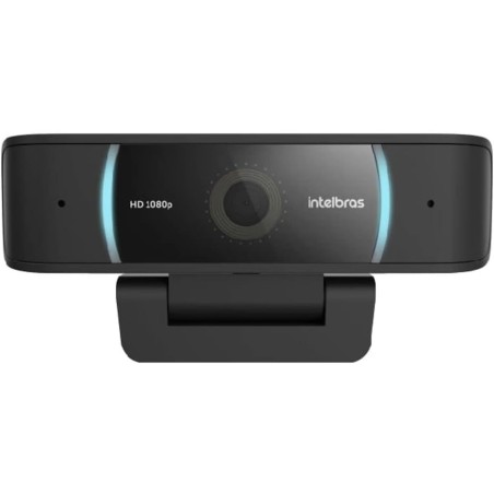 Webcam 1080p Full HD Pro Com Microfone CAM-1080p Preta Intelbras