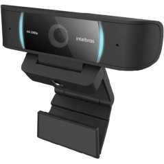 Webcam 1080p Full HD Pro Com Microfone CAM-1080p Preta Intelbras