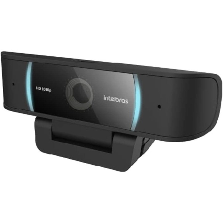 Webcam 1080p Full HD Pro Com Microfone CAM-1080p Preta Intelbras