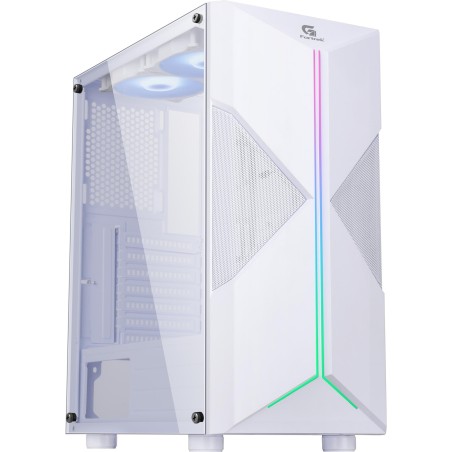 Gabinete Gamer Mid Tower HOLT RGB Branco Fortrek (Sem Fonte)