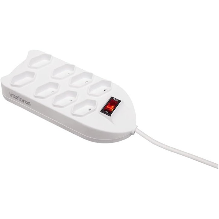 Filtro De Linha 8 Tomadas branco EPE 1008+ Intelbras
