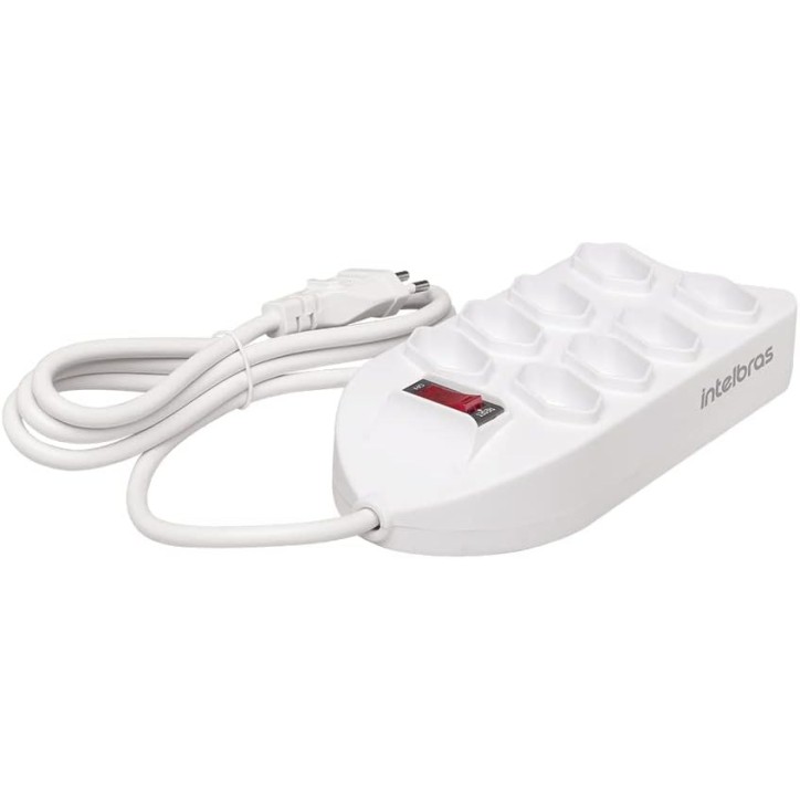 Filtro De Linha 8 Tomadas branco EPE 1008+ Intelbras
