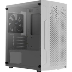 Gabinete Gamer Trinity Mini Branco Lateral Vidro S/Fonte Aerocool