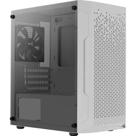 Gabinete Gamer Trinity Mini Branco Lateral Vidro S/Fonte Aerocool