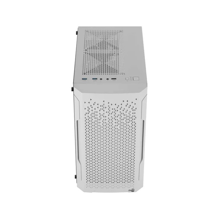 Gabinete Gamer Trinity Mini Branco Lateral Vidro S/Fonte Aerocool