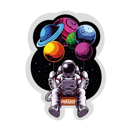 Mouse Pad Decor Colorfun Imã Astronauta Reliza