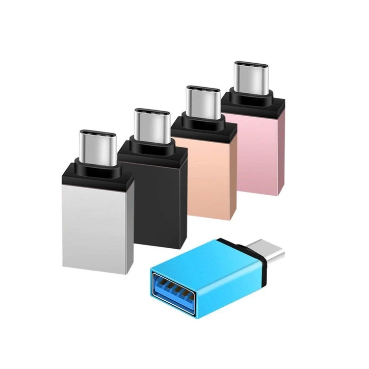 Adaptador USB 3.0 A Fêmea x Tipo C Macho Cor Variada (I) Knup