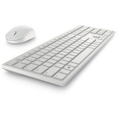 Teclado E Mouse Optico USB Sem Fio Wireless Branco KM5221W Dell