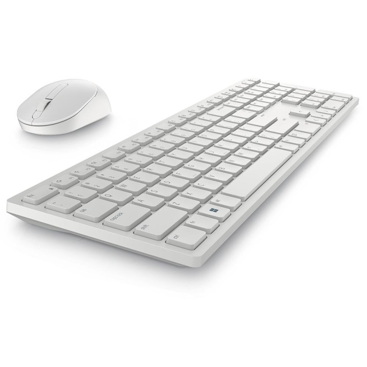 Teclado E Mouse Optico USB Sem Fio Wireless Branco KM5221W Dell