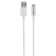 Cabo USB Tipo A X Tipo C Para Smartphone (1,2m) PVC Branco EUAC 12PB Intelbras