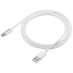 Cabo USB Tipo A X Tipo C Para Smartphone (1,2m) PVC Branco EUAC 12PB Intelbras