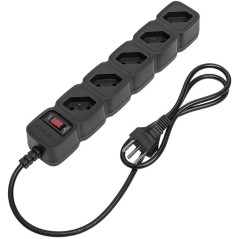 Filtro De Linha 5 Tomadas 1m Preto EPE 205 Intelbras