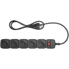 Filtro De Linha 5 Tomadas 1m Preto EPE 205 Intelbras