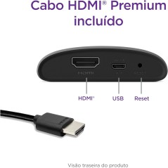 Roku Express 3 Streaming para TV Full HD Com Controle Remoto Wi-fi de Banda-Dupla Preto
