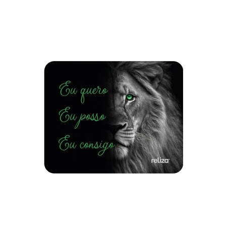 Mouse Pad Retangular Leão Reliza