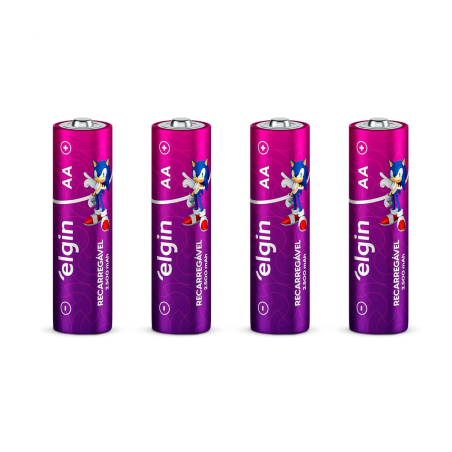 Pilha Recarregável AA 2500mah BC02 (4 UN) Elgin
