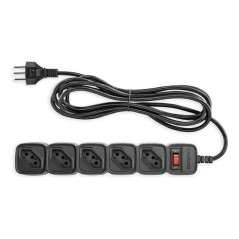 Filtro De Linha 5 Tomadas 3m Preto EPE 205 + Intelbras