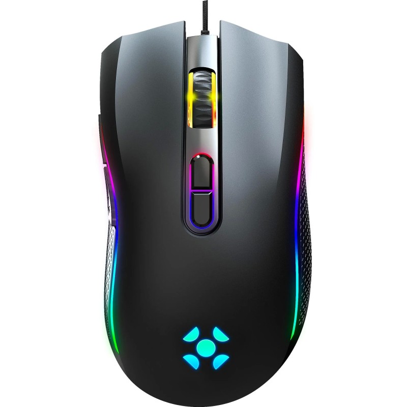 Mouse USB Optico HAWK Gamer 7200 DPI Preto Fortrek