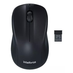 Mouse USB Optico Sem Fio Wireless Preto MSI 50 Intelbras