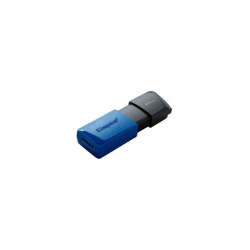 Pendrive 64GB USB-A 3.2 DataTraveler Exodia Preto e Azul Kingston