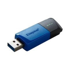 Pendrive 64GB USB-A 3.2 DataTraveler Exodia Preto e Azul Kingston