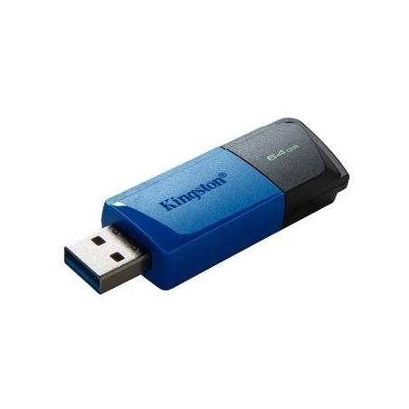 Pendrive 64GB USB-A 3.2 DataTraveler Exodia Preto e Azul Kingston