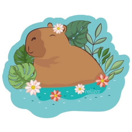 Mouse Pad Decor Colorfun Capivara Reliza