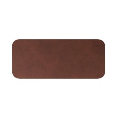 Mouse Pad Retangular de Couro Grande (30 x70) Marrom Reliza