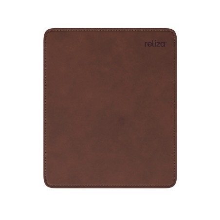 Mouse Pad Retangular de Couro Pequeno (21x17,5) Marrom Reliza
