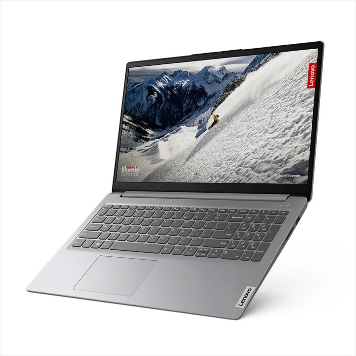 Notebook Lenovo Ideapad 1i Cloud Grey  - Core i3 1215U 8GB DDR4 256GB SSD 15.6" LED W11 HOME