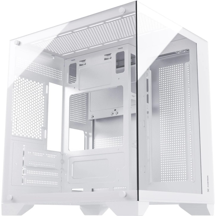 Gabinete Gamer Aquarius Clarity Branco Fortrek (Sem Fonte)