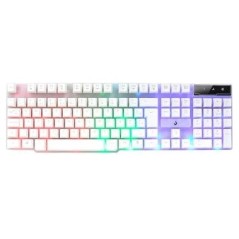 Teclado USB Gamer Semi Mecânico Branco G1 Full RM-TG-01-FW Rise