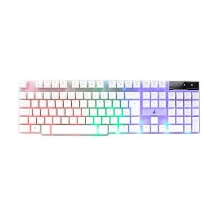 Teclado USB Gamer Semi Mecânico Branco G1 Full RM-TG-01-FW Rise