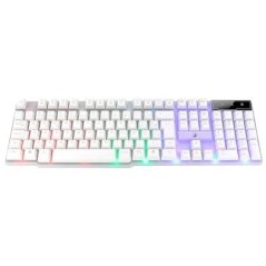 Teclado USB Gamer Semi Mecânico Branco G1 Full RM-TG-01-FW Rise