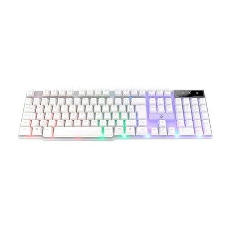 Teclado USB Gamer Semi Mecânico Branco G1 Full RM-TG-01-FW Rise