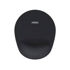 Mouse Pad Com Apoio Comfort Preto Reliza