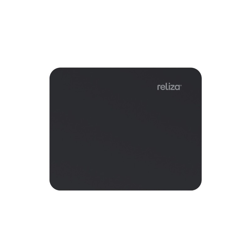 Mouse Pad Retangular Preto Reliza