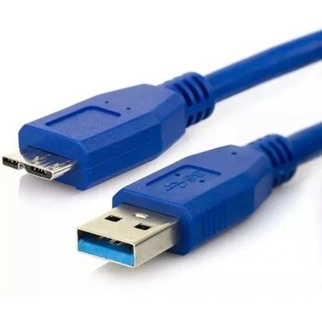 Cabo USB 3.0 Para HD Micro-B (0,5m) US130 Azul Penton