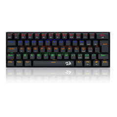 Teclado Mecânico Gamer Lakshmi RGB Switch Rainbow RED Preto K606 Redragon
