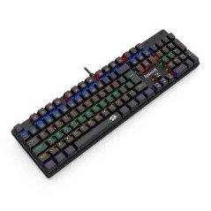 Teclado Mecânico Gamer VALHEIM LED Switch Marrom K608-R Preto Redragon