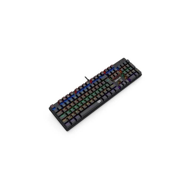Teclado Mecânico Gamer VALHEIM LED Switch Marrom K608-R Preto Redragon