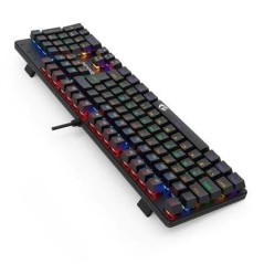 Teclado Mecânico Gamer VALHEIM LED Switch Marrom K608-R Preto Redragon