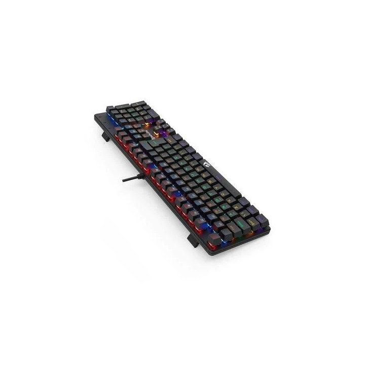 Teclado Mecânico Gamer VALHEIM LED Switch Marrom K608-R Preto Redragon