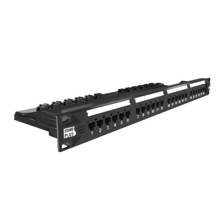 Patch Panel 24 Portas CAT5e T568A/B Sohoplus