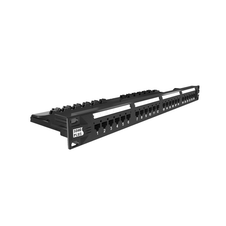 Patch Panel 24 Portas CAT5e T568A/B Sohoplus
